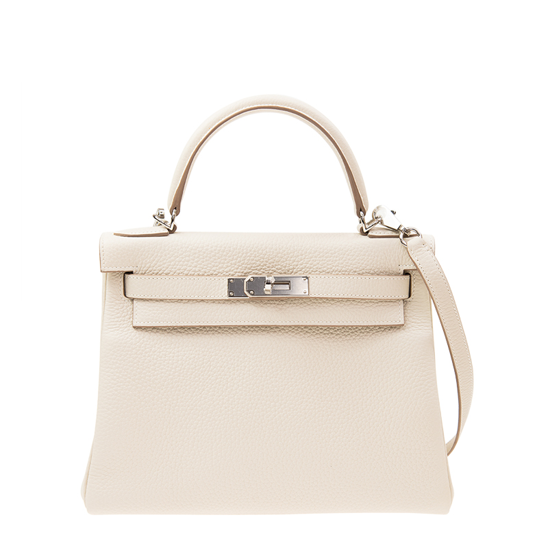 NEW HERMES HANDBAGS KELLY 28 10 SHOULDER BAG/CROSSBODY BAG /HANDBAG CRAIE  Celebrity standing - Main Image