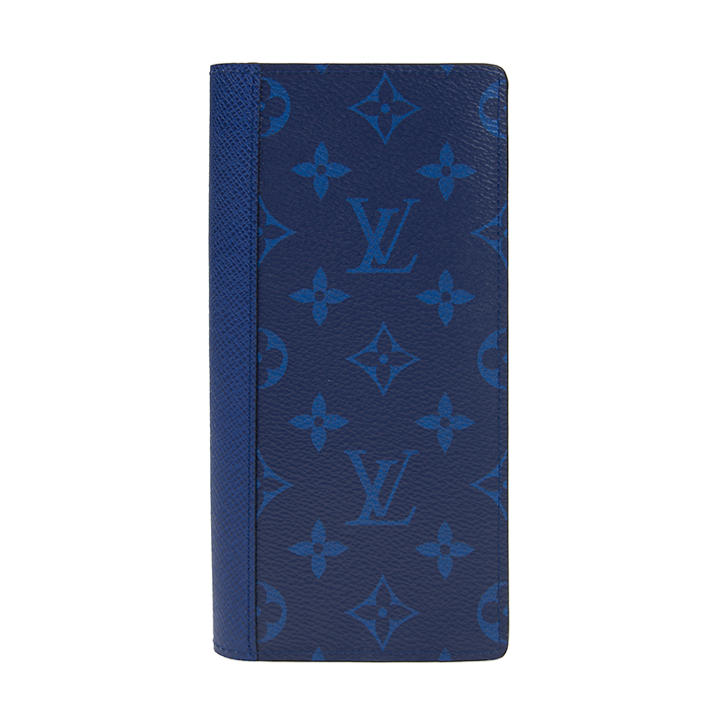 LOUIS VUITTON Z.WALLET H M ECL1 ブルー Louis Vuitton Monogram Taigarama Brazza Wallet Long Wallet