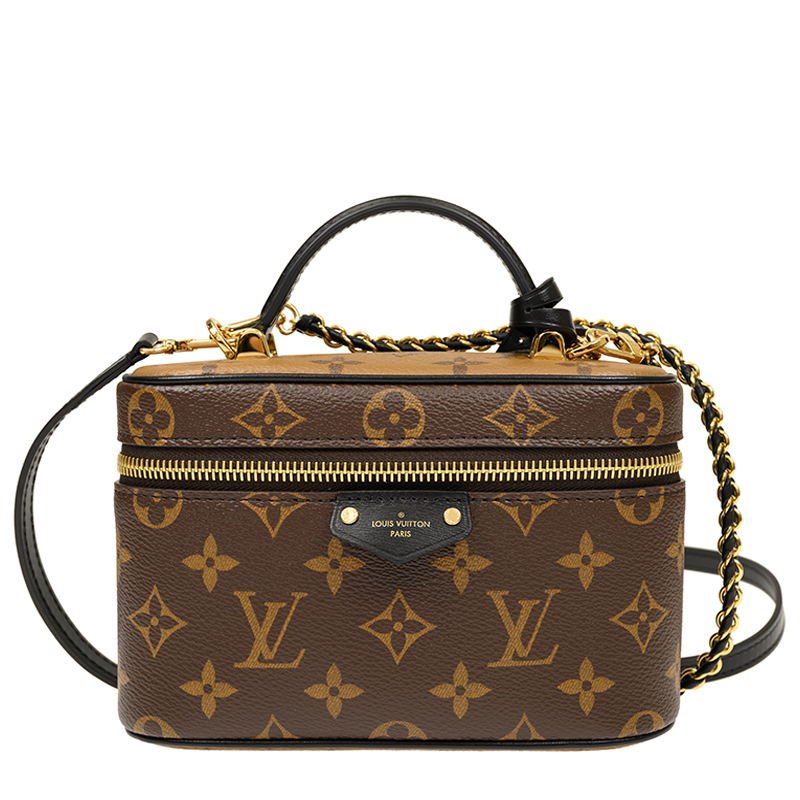 NEW LOUIS VUITTON BAGS VANITY CHAIN POUCH M47125 SHOULDER BAG/CROSSBODY BAG /HANDBAG MONOGRAM Celebrity standing