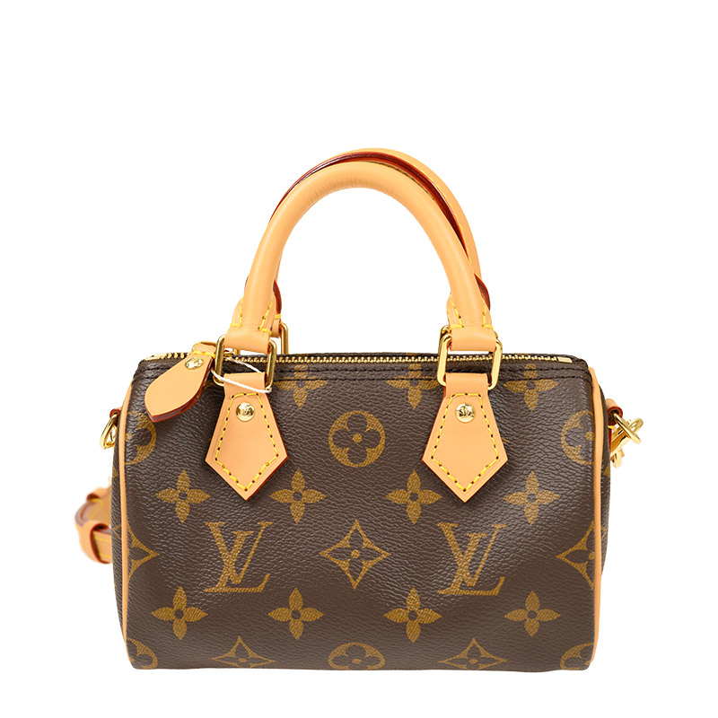 NEW LOUIS VUITTON BAGS NANO SPEEDY M81085 SHOULDER BAG