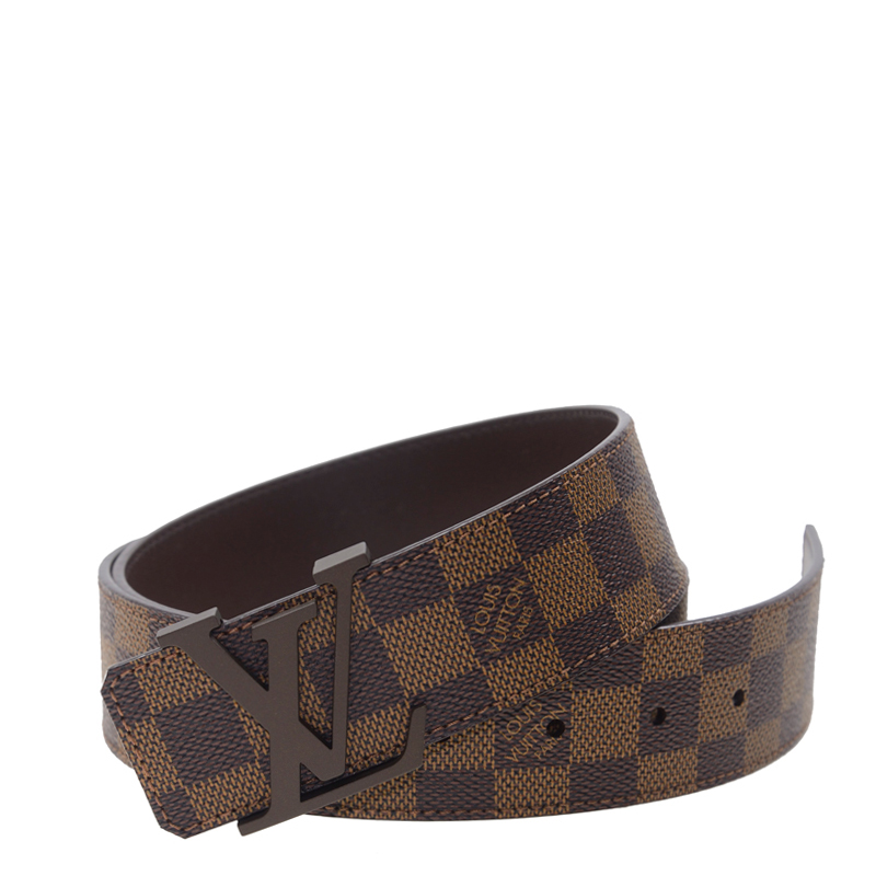 LOUIS VUITTON ダークブラウン レザーベルト 80cm ルイヴィトン