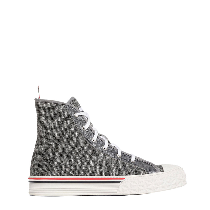 ☆VIP価格☆ THOM BROWNE スニーカー THOM BROWNE - トムブラウン 定番レザースニーカー size36の通販