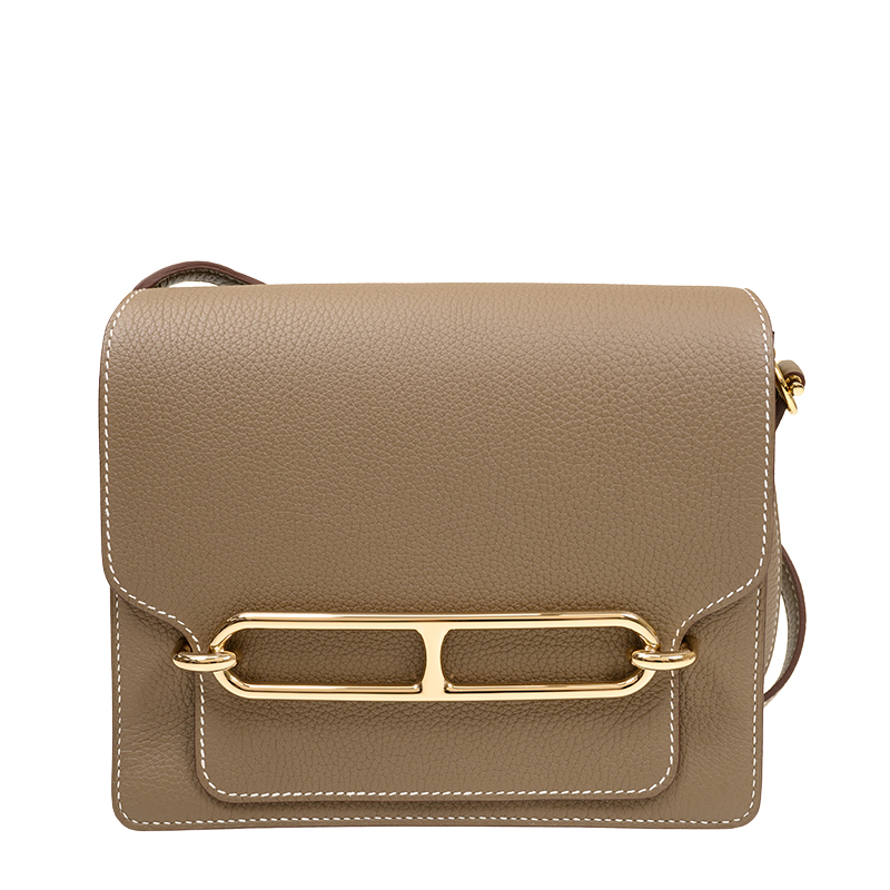 NEW HERMES BAGS ROULIS 23 18 SHOULDER BAG/CROSSBODY BAG ETOUPE