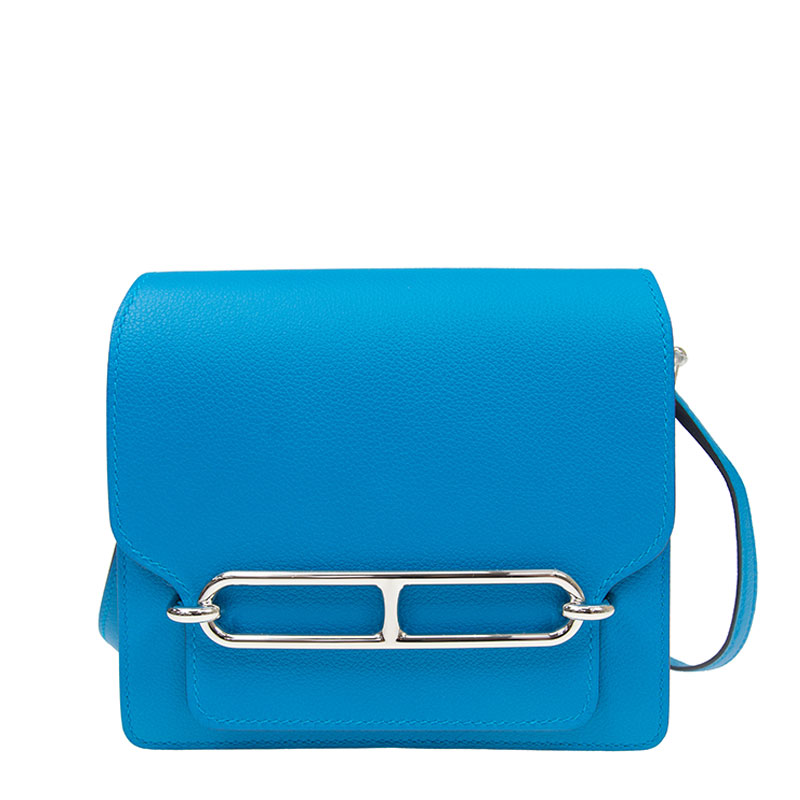 NEW HERMES HANDBAGS ROULIS MINI 0F/55 SHOULDER BAG/CROSSBODY BAG