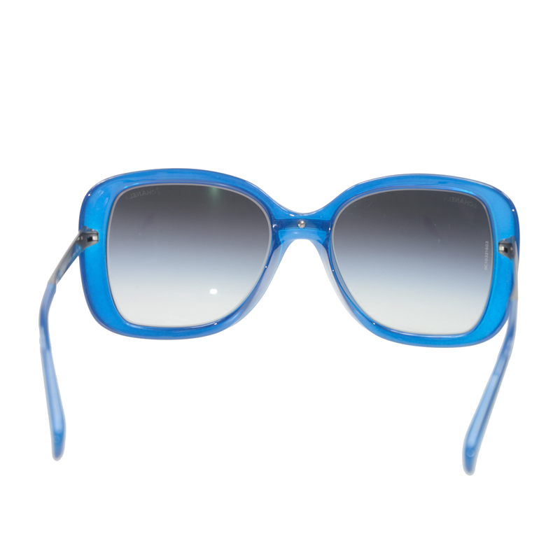 NEW CHANEL SUNGLASSES 6044-1430/S6 BLUE PLASTIC