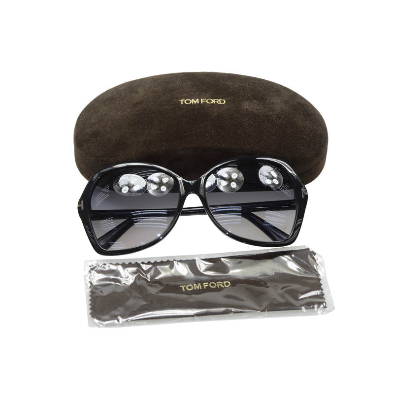 全新tom ford 太阳眼镜 tf 328-01b 4 photo 黑色 橡胶