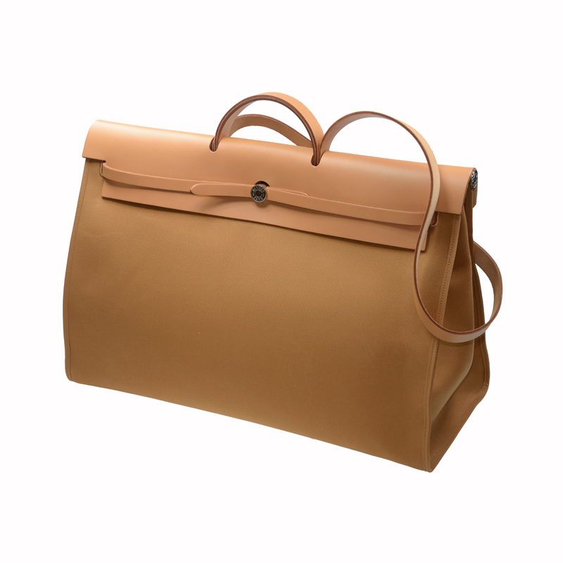 全新hermes 爱马仕 手袋 herbag 36 37/37 cloth gm 布料 金色