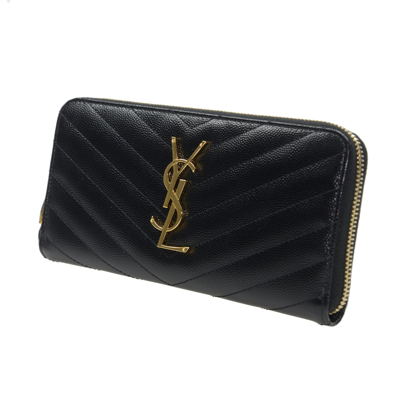 YSL SAINT LAURENT サンローラン ジッパー 長財布 ウォレット 358094