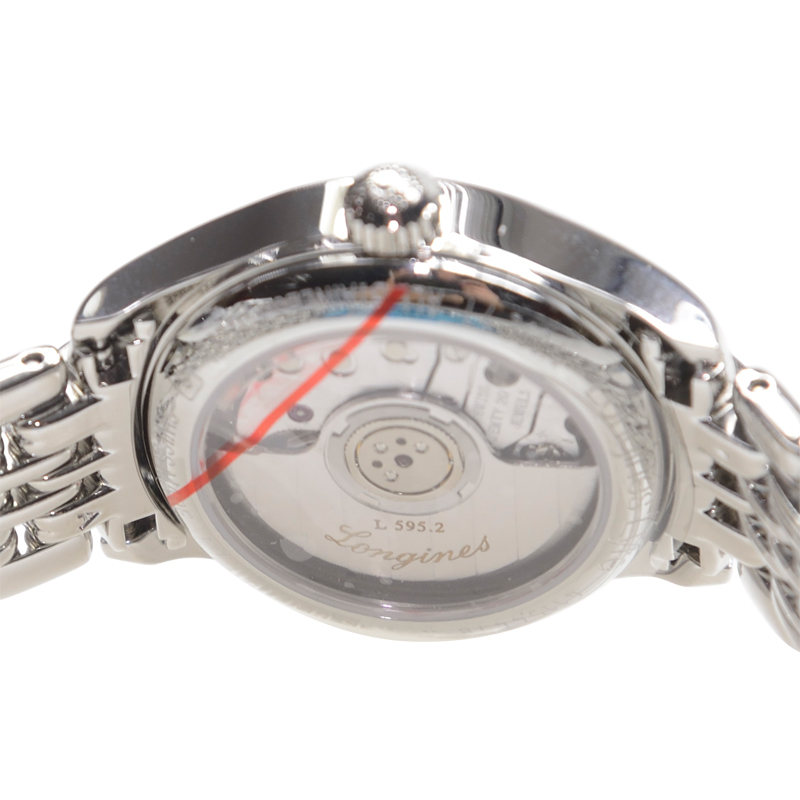 ロンジン LONGINES リール　　ホワイト文字盤　 L4.360.4.11.6 シルバー/ホワイト ステンレススチール 自動巻き レディース 腕時計