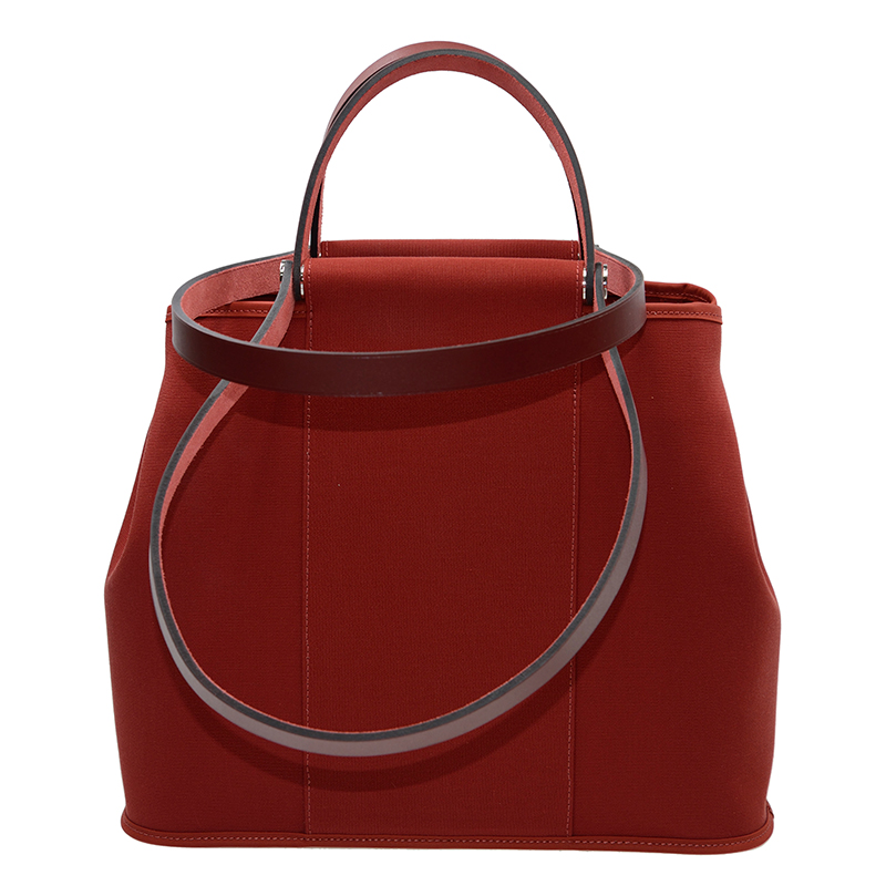 全新hermes 爱马仕 手袋 hermes cabag 55 帆布 红色