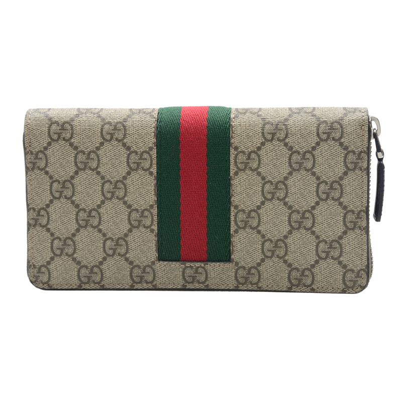 GUCCI グッチ GGスプリーム ラウンドジップ 長財布 408831