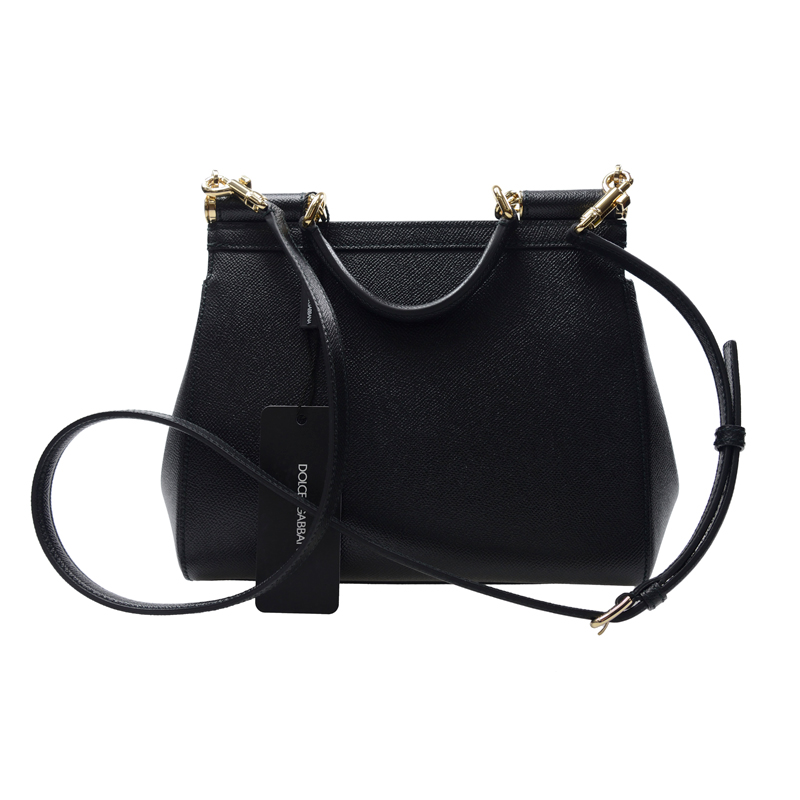 NEW DOLCE&GABBANA HANDBAG BB6002 A1001 80999 CALFSKIN BLACK