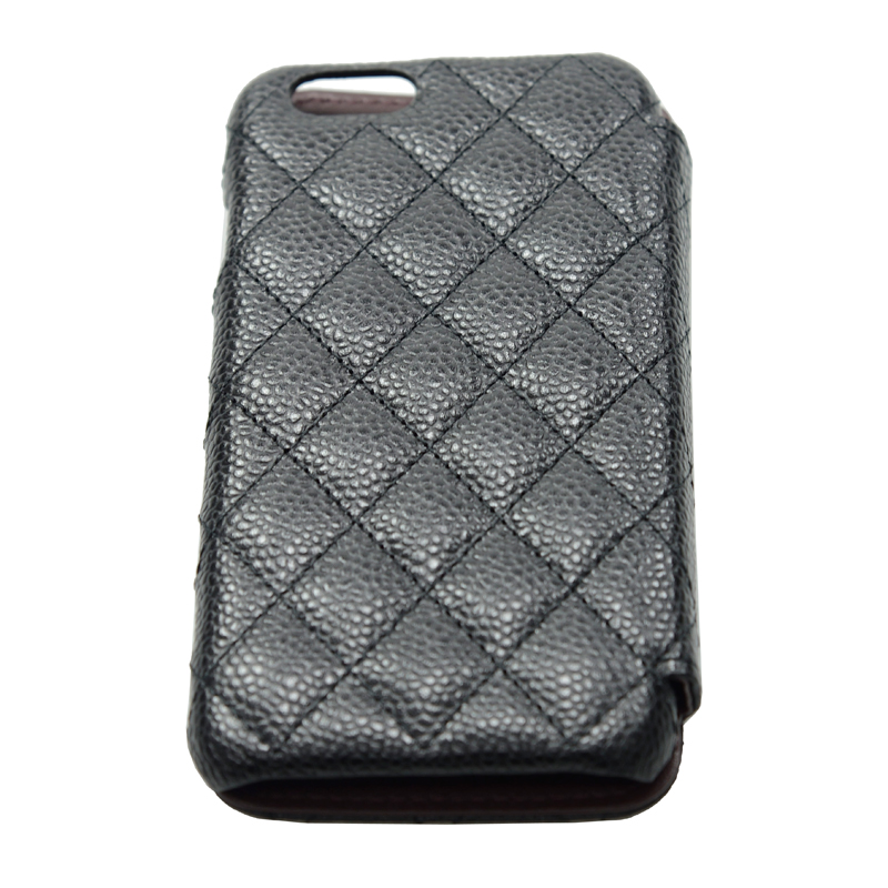 NEW CHANEL IPHONE CASE A80762 CALFSKIN BLACK