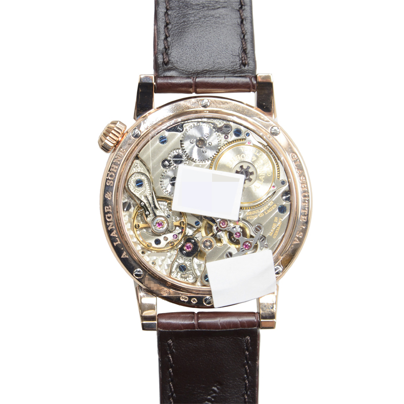 全新alange & sohne 朗格 zeitwerk 猫头鹰系列 18k玫瑰金 银色 手动