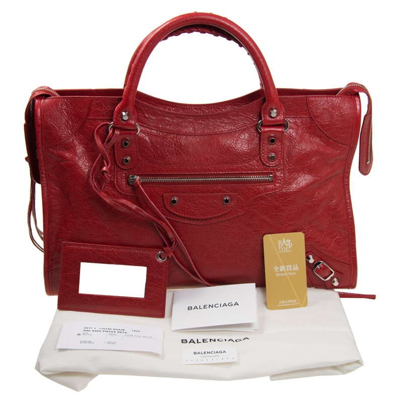 Balenciaga 115748 Balenciaga Classic City Bag Red Balenciaga City