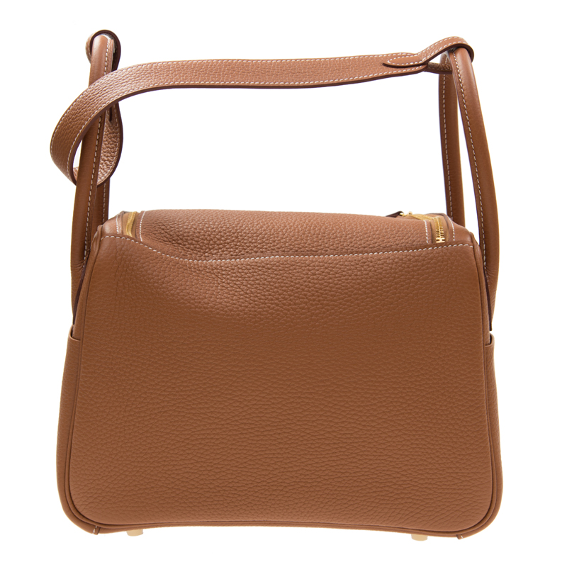 HERMES エルメス バック LINDY 26 37 GOLD TAU SS-