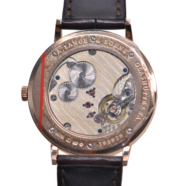 全新alange & sohne 朗格 萨克森系列 18k玫瑰金 白色 手动机芯 211.