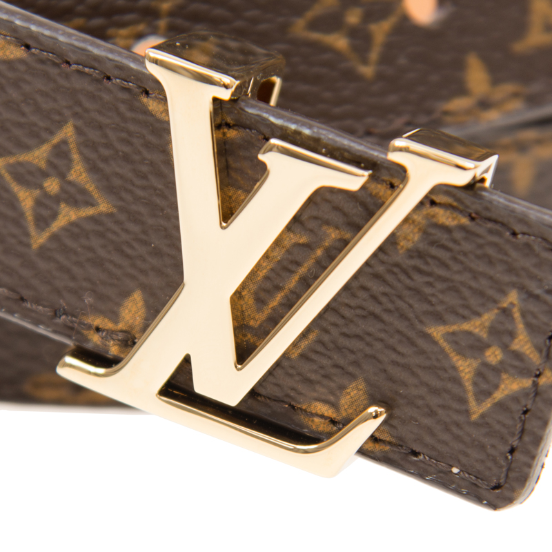 Louis Vuitton ブラウンレザーベルト Louis Vuitton ブラウンレザーベルト