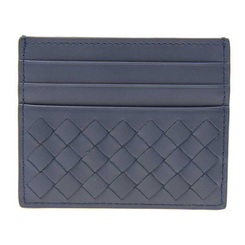 ★BOTTEGA VENETA★ Intrecciato Card Holder Light Grey 162150 Bottega Veneta Intrecciato Card Holder (Gray) 162150 V001N
