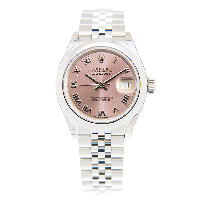 全新rolex 劳力士 女装日志型 精钢 粉红色 自动机芯 279160pkrn_j