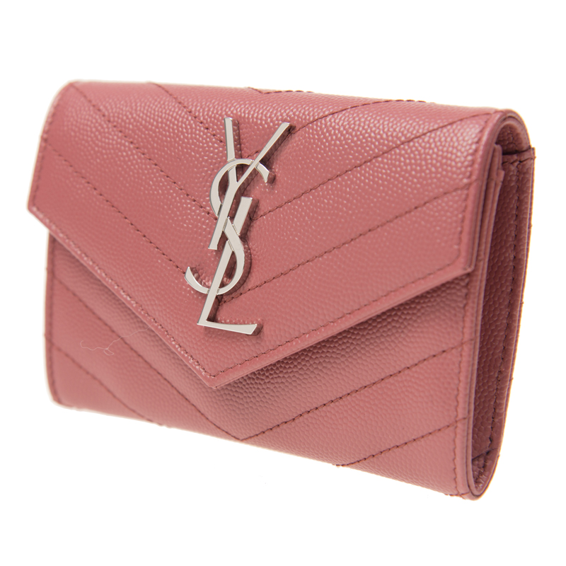 NEW YSL SAINT LAURENT WALLETS 414404 BOW02 6842 SHORT BUTTON WALLET