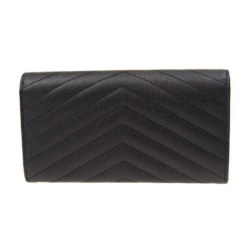 NEW YSL SAINT LAURENT WALLETS 372264 BOW01 1000 LONG BUTTON