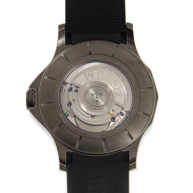 全新corum 昆仑 海军上将杯系列 精钢 黑色 自动机芯 a395/03577