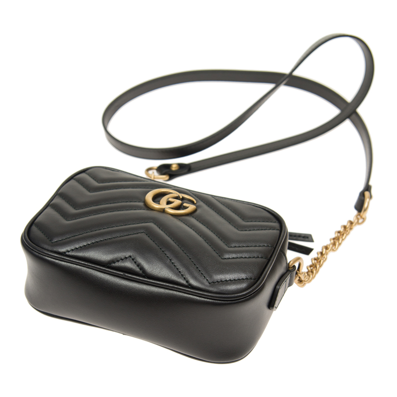 GUCCI グッチ GGマーモント キルティング ミニバッグ 448065 DTD1T