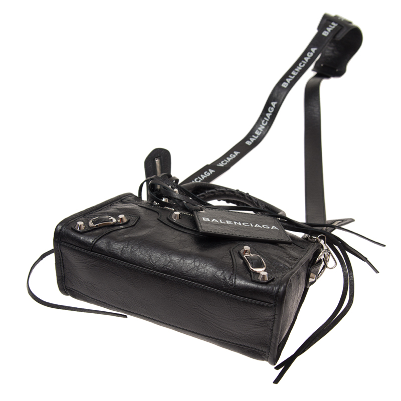 NEW BALENCIAGA HANDBAG 300295 DB5XN 1060 LAMBSKIN BLACK