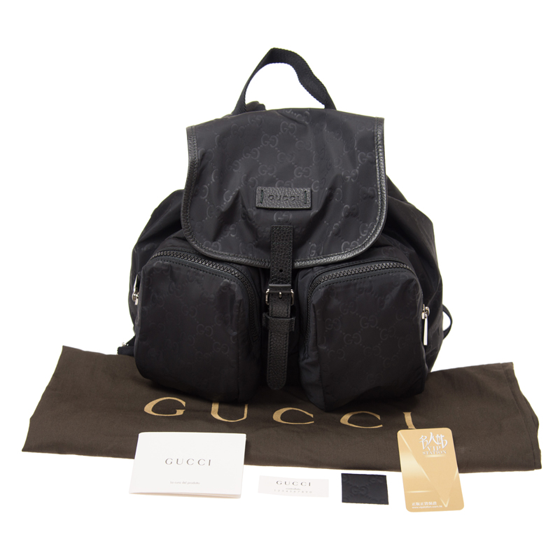 GUCCI グッチ バックパック 510343 K28CN 1000 ナイロン×レザー