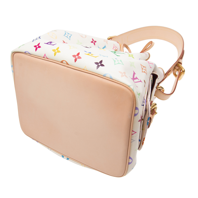 NEW LOUIS VUITTON BAGS PETIT NOE M42229 CALFSKIN BLANC