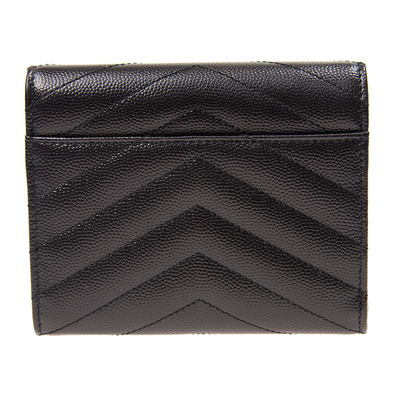 Saint Laurent] Monogram Half Wallet 403943 BOW01 1000 送料込 NEW YSL SAINT LAURENT WALLETS 575879 BOW01 1000 SHORT ZIPPER