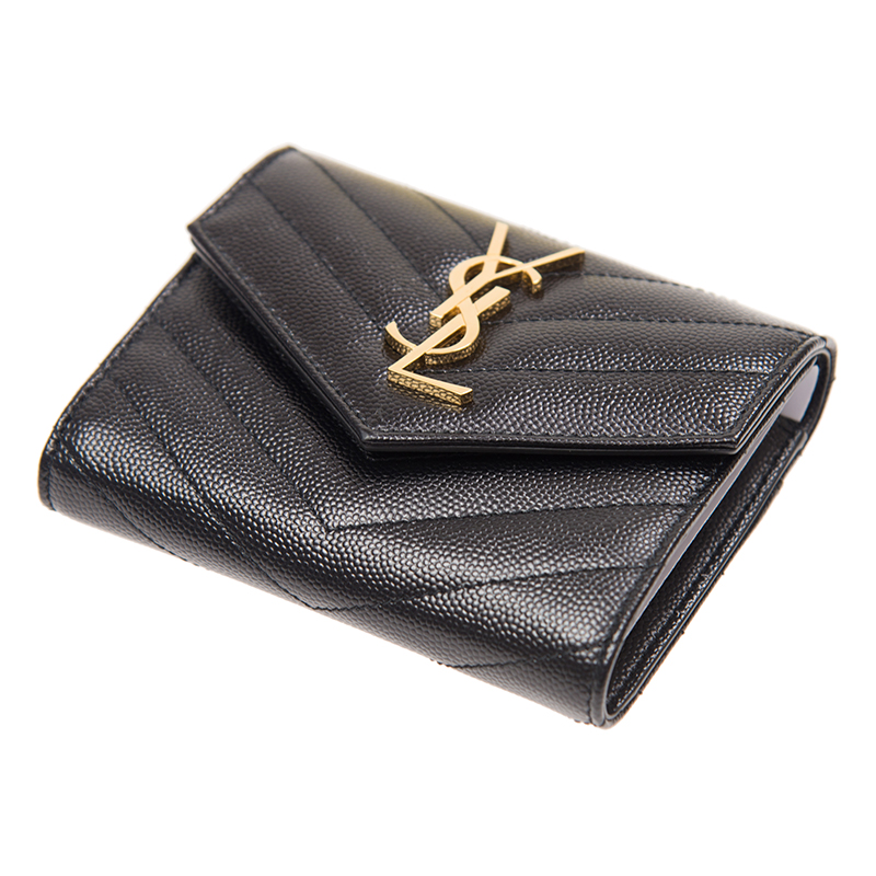 SAINT LAURENT 二つ折り財布 403943 BOW01 1000 楽天市場】サンローラン 折財布 レディース 403943 BOW01 1000