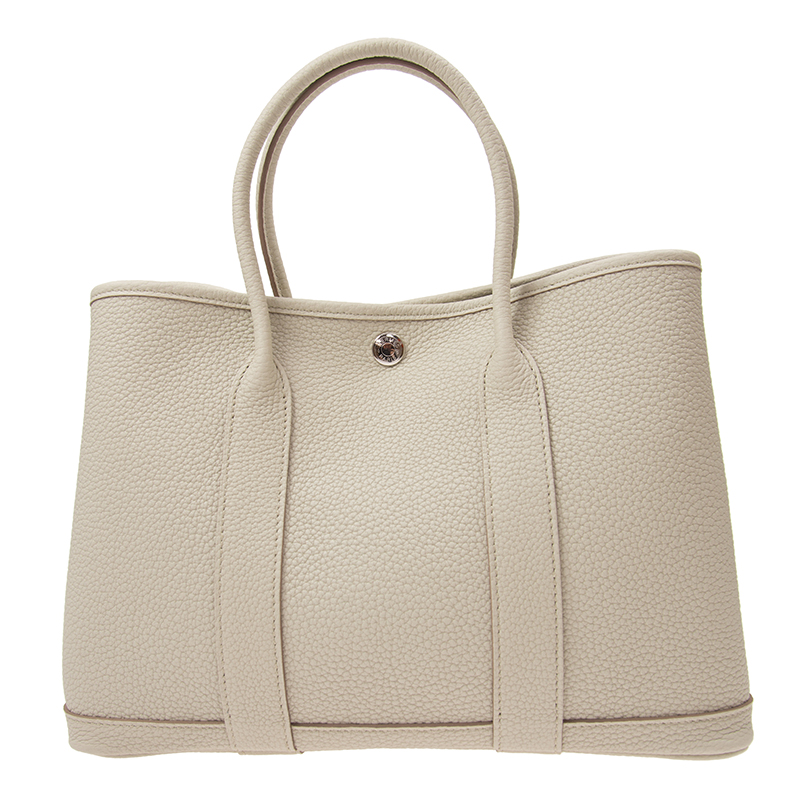 NEW HERMES HANDBAGS GARDEN PARTY 30 8L HANDBAG BETON