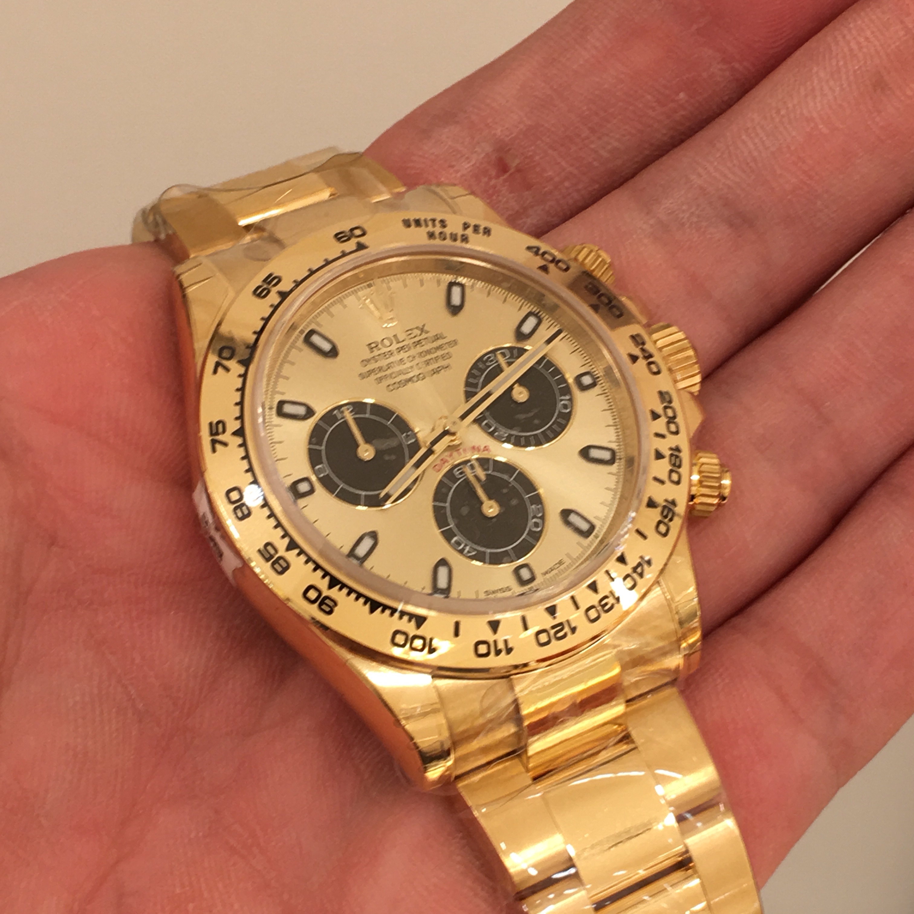 全新rolex 劳力士 迪通拿 18k黄金 金色 自动机芯 116508chbk
