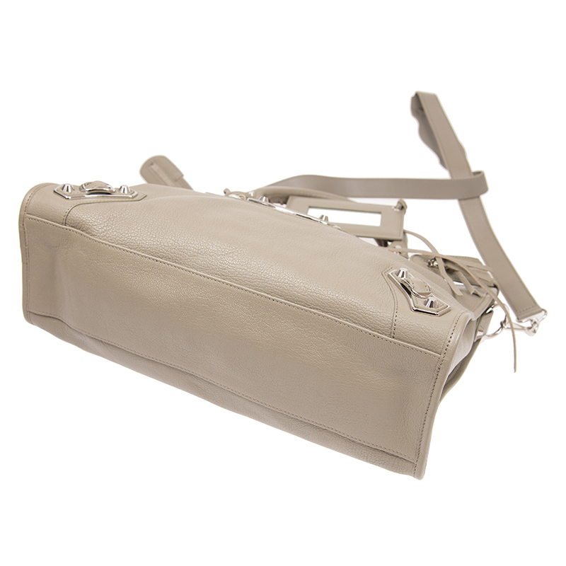 全新balenciaga 巴黎世家 手袋 505984 aq41n 1211 羊皮 灰色