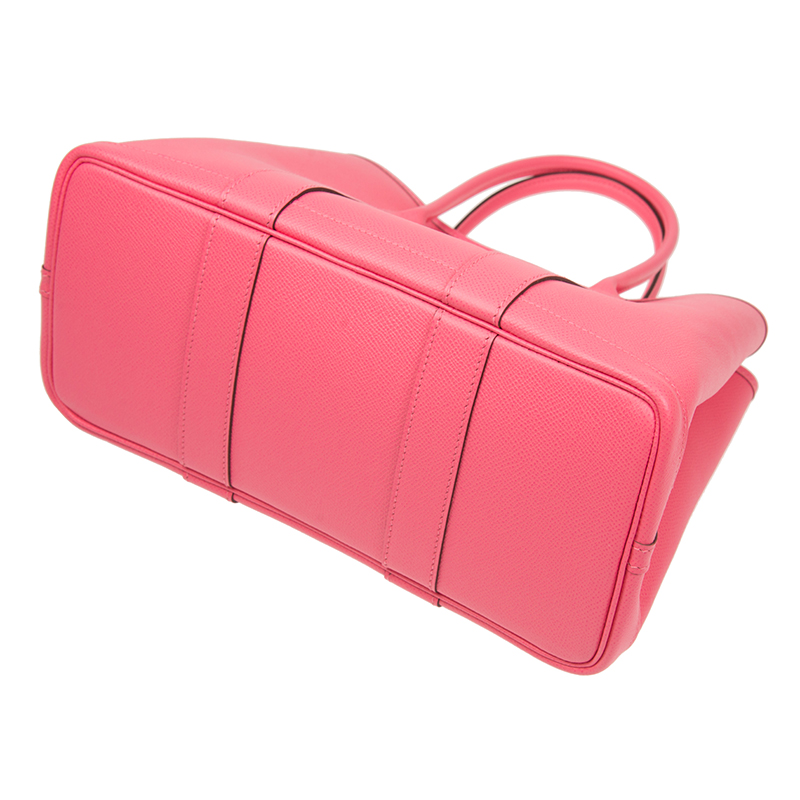 NEW HERMES HANDBAGS GARDEN PARTY 30 8W HANDBAG ROSE AZALEE