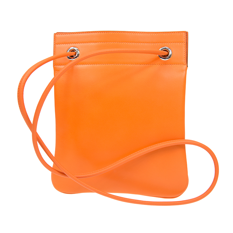 NEW HERMES HANDBAGS ALINE MINI 93 CROSSBODY BAG ORANGE