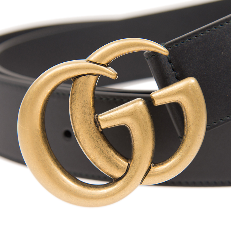 GUCCI｜BELTS (400593 AP00T 1000) GG Marmont wide belt in black | GUCCI® US