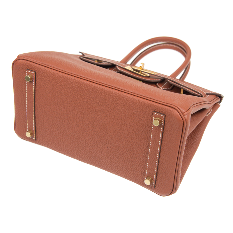 NEW HERMES HANDBAGS BIRKIN 30 4E HANDBAG SIENNE