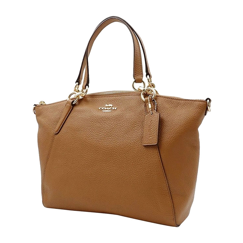 NEW COACH HANDBAGS F28993 IMLQD LEATHER BROWN