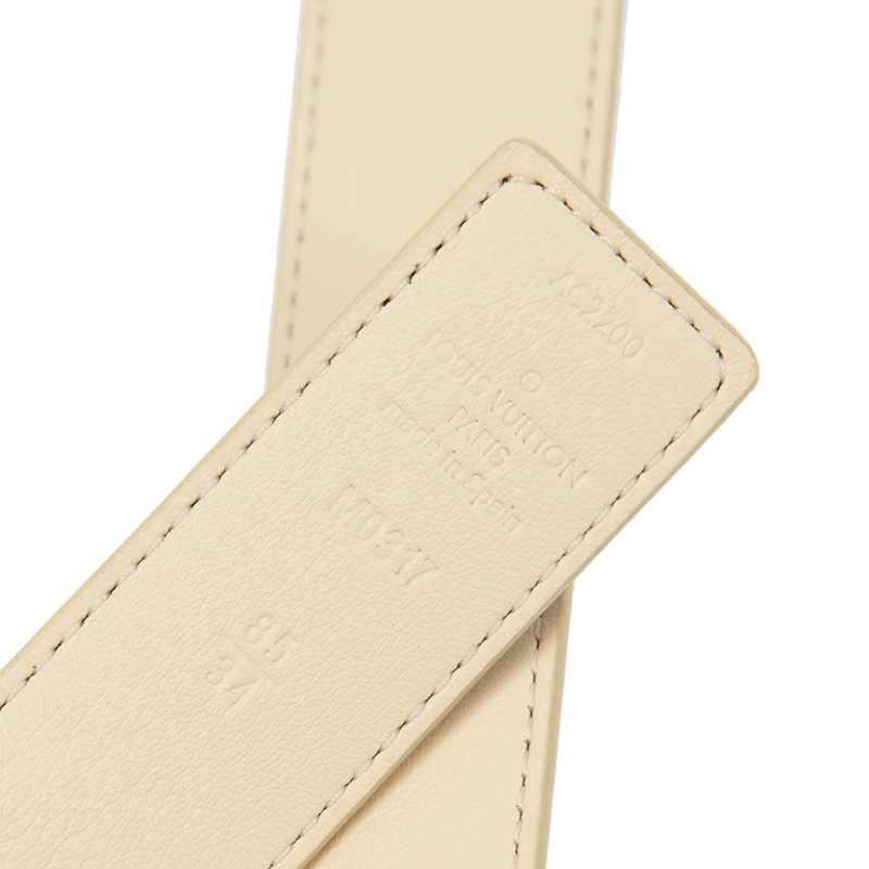 NEW LOUIS VUITTON BELTS M0317V LEATHER 85CM Celebrity standing