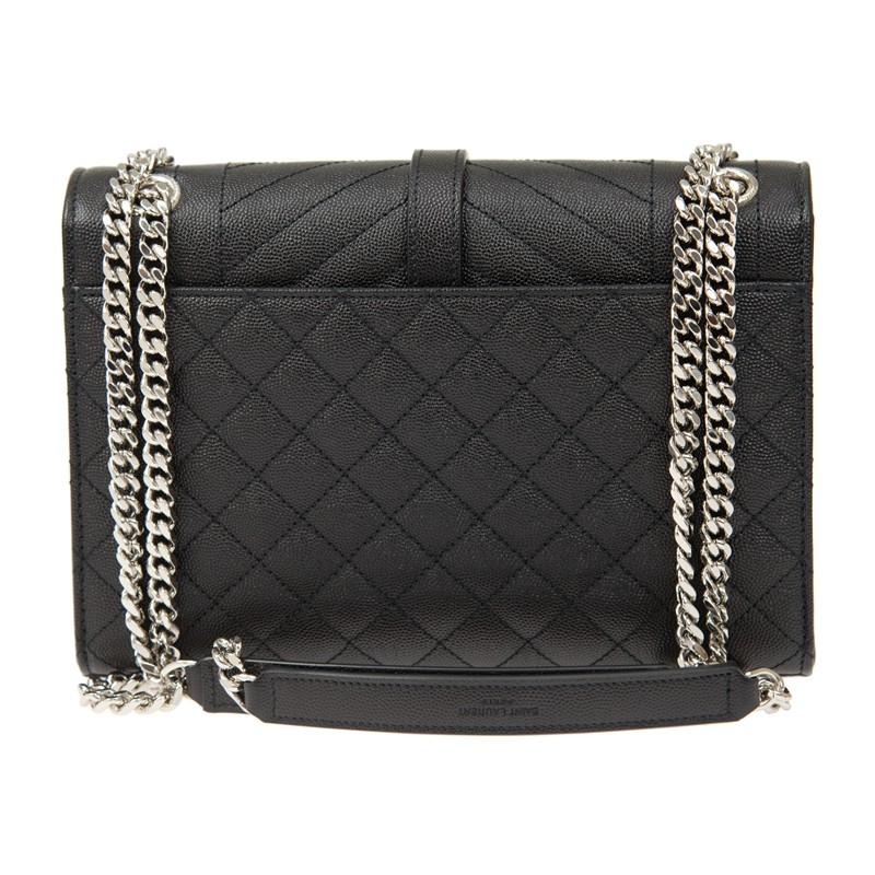SAINT LAURENT PARIS｜CROSSBAGS (600185 BOW92 1000) Buy Saint Laurent Envelope Medium Chain Bag 'Noir' - 600185