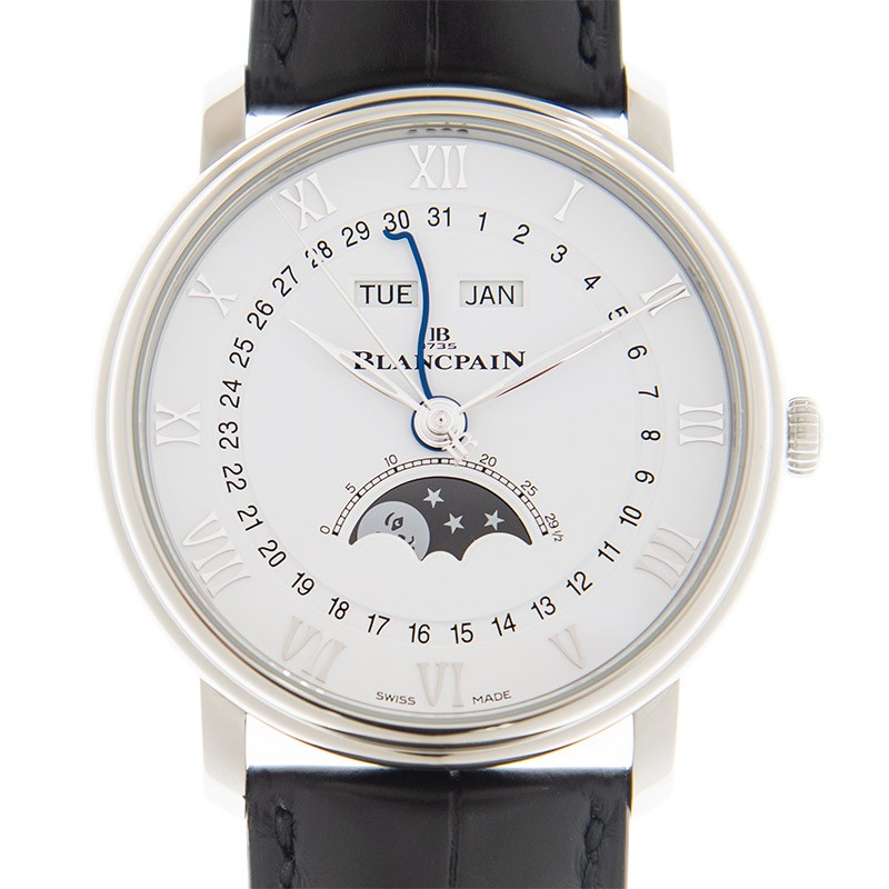 ブランパン メンズ自動巻き 腕時計、白文字盤6651-1143-55B（並行品） BLANCPAIN VILLERET ULTRAPLATE ブランパン ヴィルレ ウルトラスリム