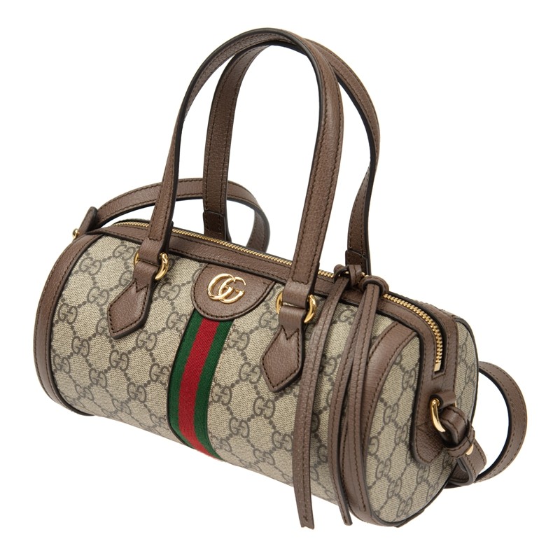 Gucci Ophidia Gg Small Boston Bag Ophidia Small Boston Bag In Beige And White GG Supreme GUCCI® KW