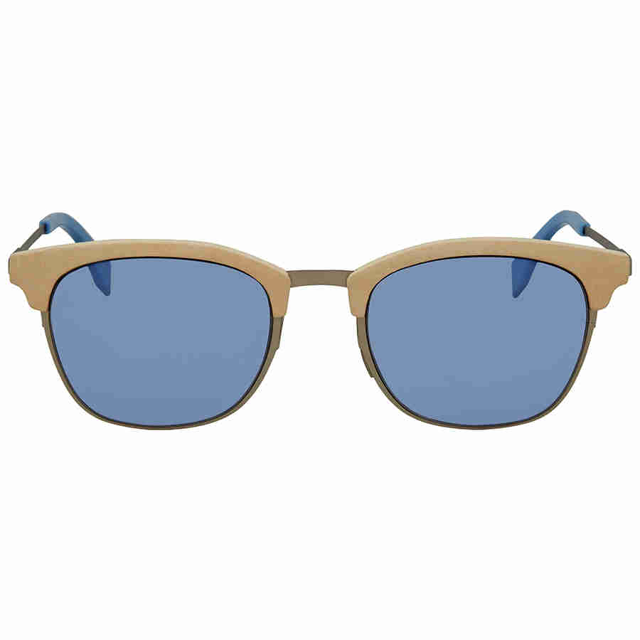 NEW FENDI SUNGLASSES FF 0228/S SCB/KU 50 MEN METAL BLUE