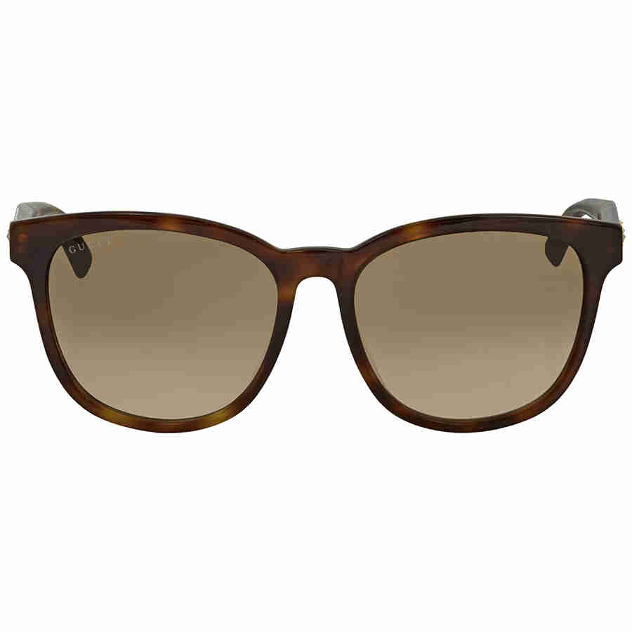 NEW GUCCI SUNGLASSES GG0232SK 003 56 WOMEN ACETATE FIBER BROWN