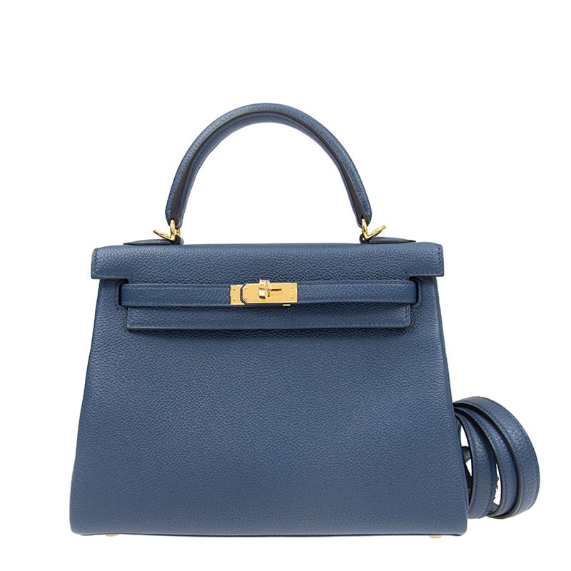 【Bleu De Prusse】HERMES ペティット アルソン ラウンドバッグ Bleu de Prusse Epsom Mini Kelly II 20 Palladium Hardware