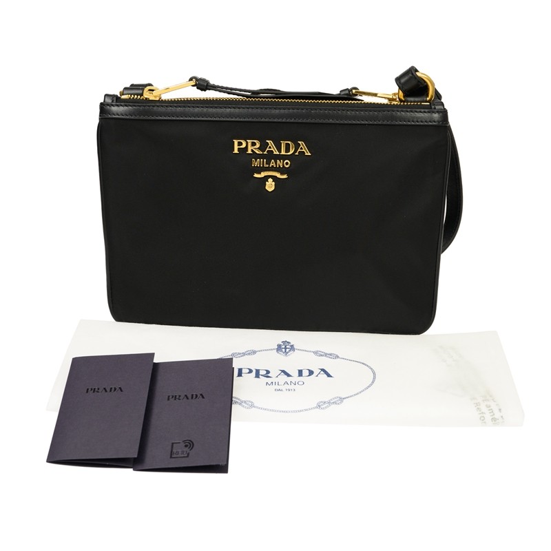 PRADA プラダ ショルダーバッグ 黒 ブラック 1BH046 | gulatilaw.com