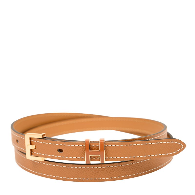 NEW HERMES BELTS POP H 15MM 37 37/PG LEATHER 85CM